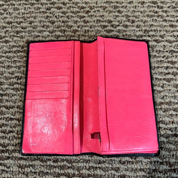 CHANEL Combon Line Black Lambskin Long Bifold Wallet - Picture 8 of 17